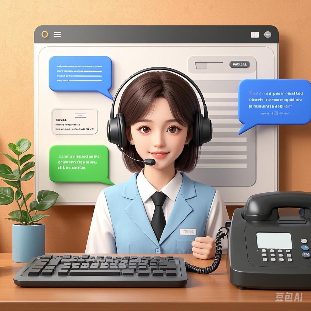 AI 智能語音客服應用示意