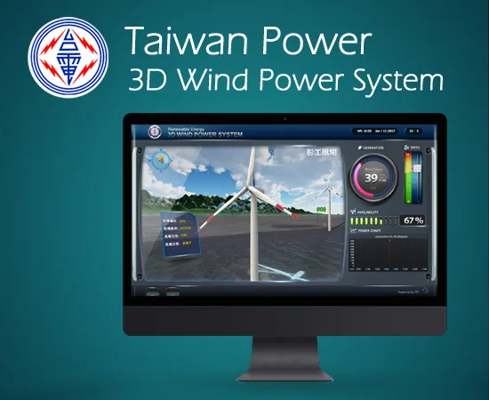 3D風力發電監控系統介面